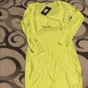 Lime green dress never been worn